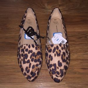 Cheetah loafers flats